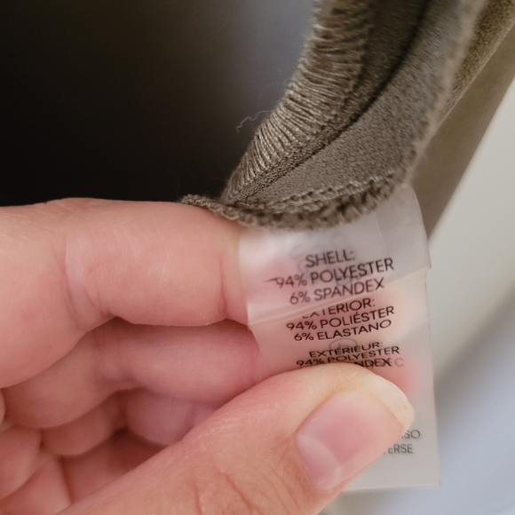 Calvin Klein Olive Green Wide-Leg Jumpsuit Women's Size 8 - Picture 13 of 15